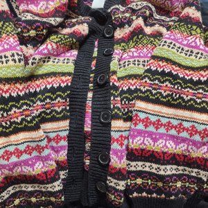 Tiara International True Vintage Ramie Cotton Button Down Cardigan Sweater EUC L